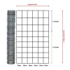Rysunek techniczny siatki leśnej 150/10/15 L – wysokość 150 cm, długość rolki 50 m, 10 drutów poziomych i rozstaw drutów pionowych 15 cm