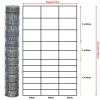 Rysunek techniczny siatki leśnej 150/12/30 L – wysokość 150 cm, długość rolki 50 m, 12 drutów poziomych, rozstaw drutów pionowych 30 cm