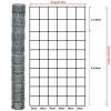 Rysunek techniczny siatki leśnej 160/11/15 L – wysokość 160 cm, długość rolki 50 m, 11 drutów poziomych, rozstaw drutów pionowych 15 cm