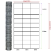 Rysunek techniczny siatki leśnej 160/11/30 L – wysokość 160 cm, rolka 50 m, 11 drutów poziomych i rozstaw drutów pionowych 30 cm