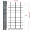 Rysunek techniczny siatki leśnej 160/12/15 L – wysokość 160 cm, długość rolki 50 m, 12 drutów poziomych i rozstaw pionowy 15 cm
