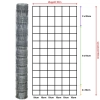 Siatka leśna 180/13/15 L – schemat wymiarów 180 cm x 50 m i rozstaw drutów pionowych 15 cm
