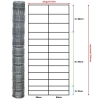 Siatka leśna 200/14/60 L – schemat wymiarów 200 cm x 50 m i rozstaw drutów 60 cm