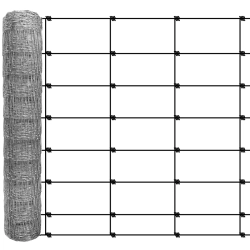 Siatka leśna 100/8/30 L ocynkowana 100 cm x 50 m – zbliżenie na strukturę oczek, druty poziome i pionowe oraz połączenia