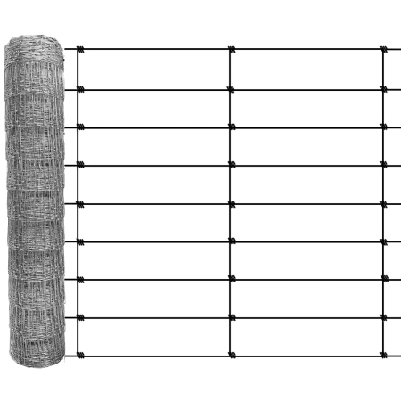 Siatka leśna 120/9/60 L ocynkowana, rolka 50 m, wysokość 120 cm, 9 drutów poziomych, rozstaw pionowy 60 cm