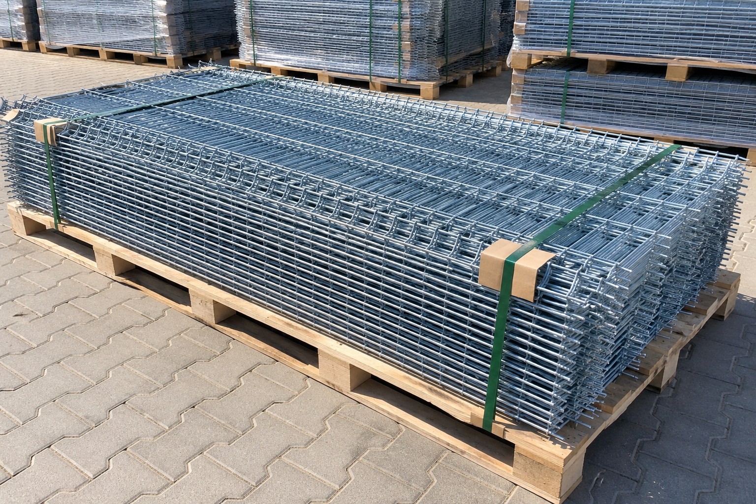 Panel ogrodzeniowy 3D 250x103 cm fi 4 mm ocynkowany ogniowo – na palecie